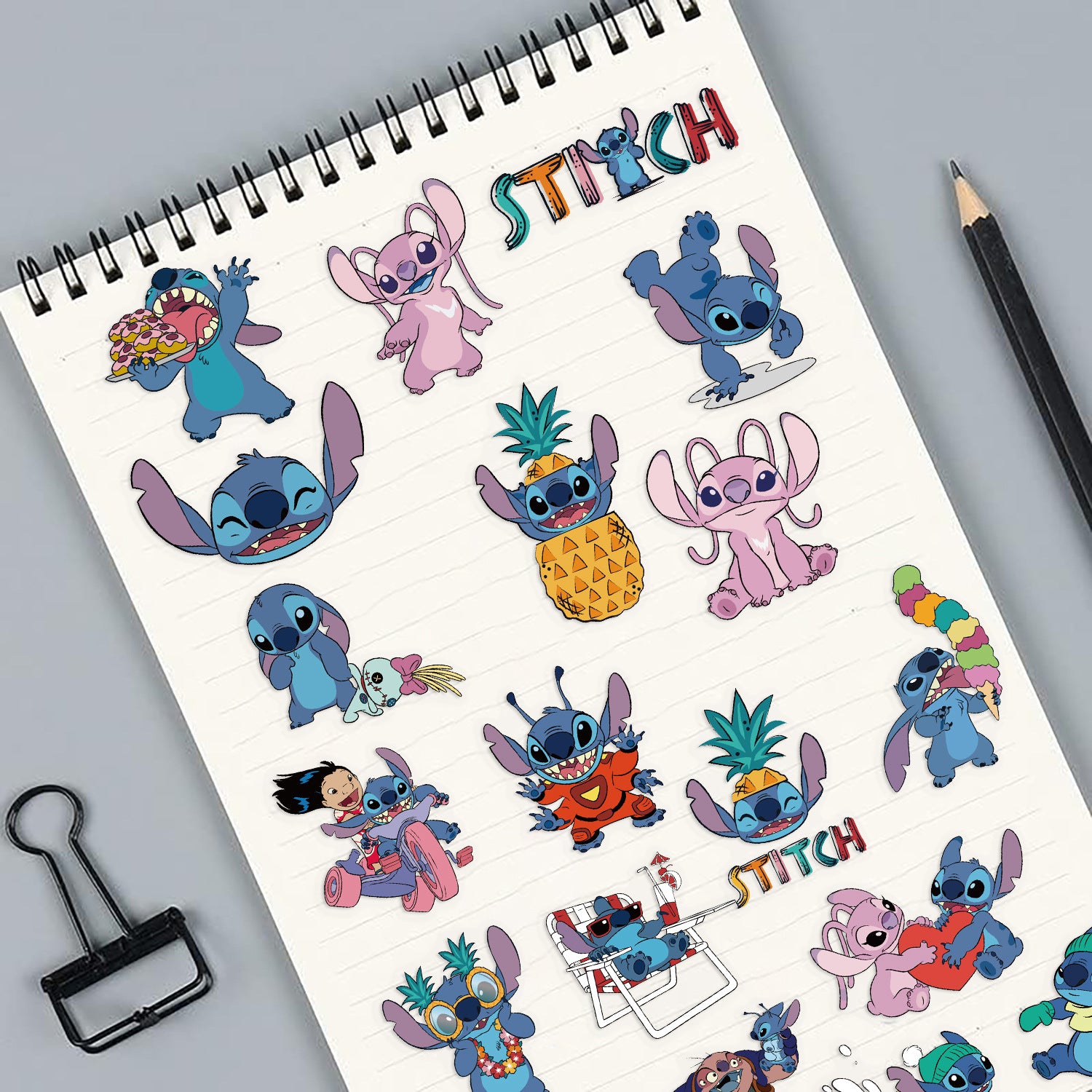 0910 62 Stitch PET sticker