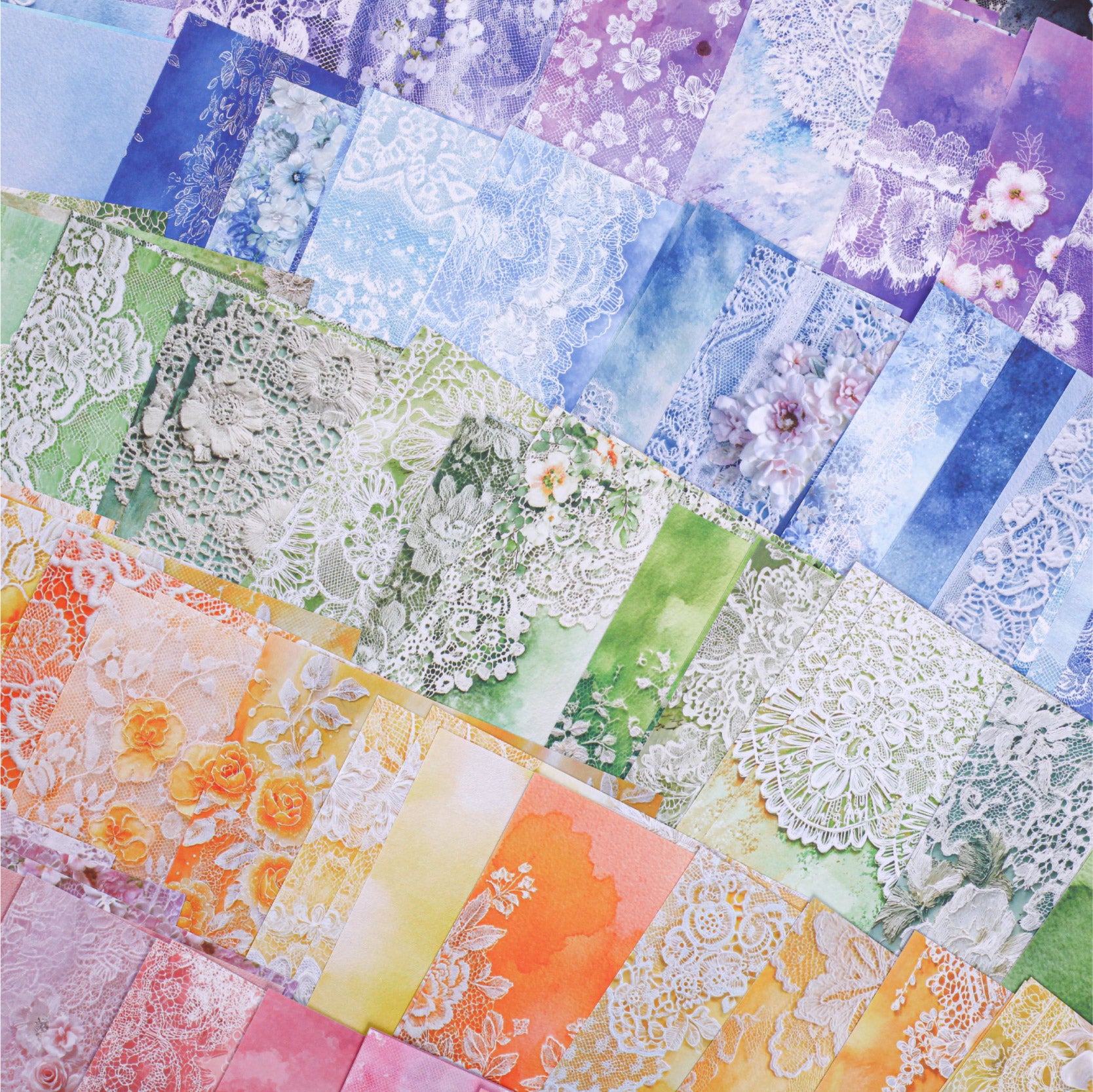 1213 Lace whisper Paper -32Pcs each pack