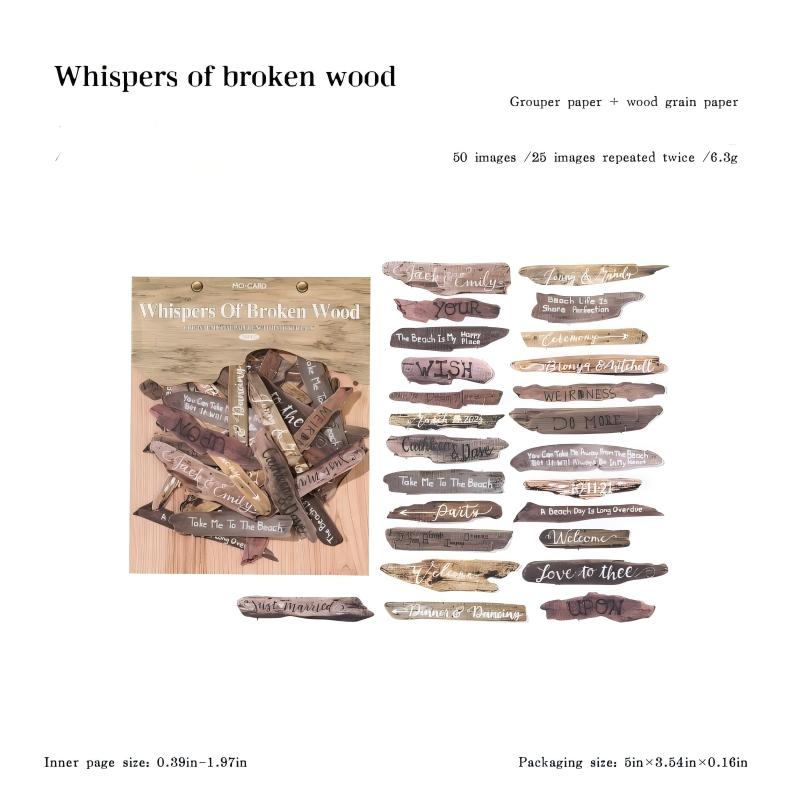 260119 English Solid sticker -50Pcs each pack