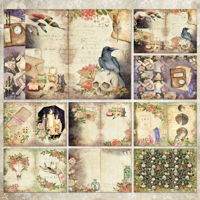 260317 A5 Dark background paper DP2357 -8Pcs each pack