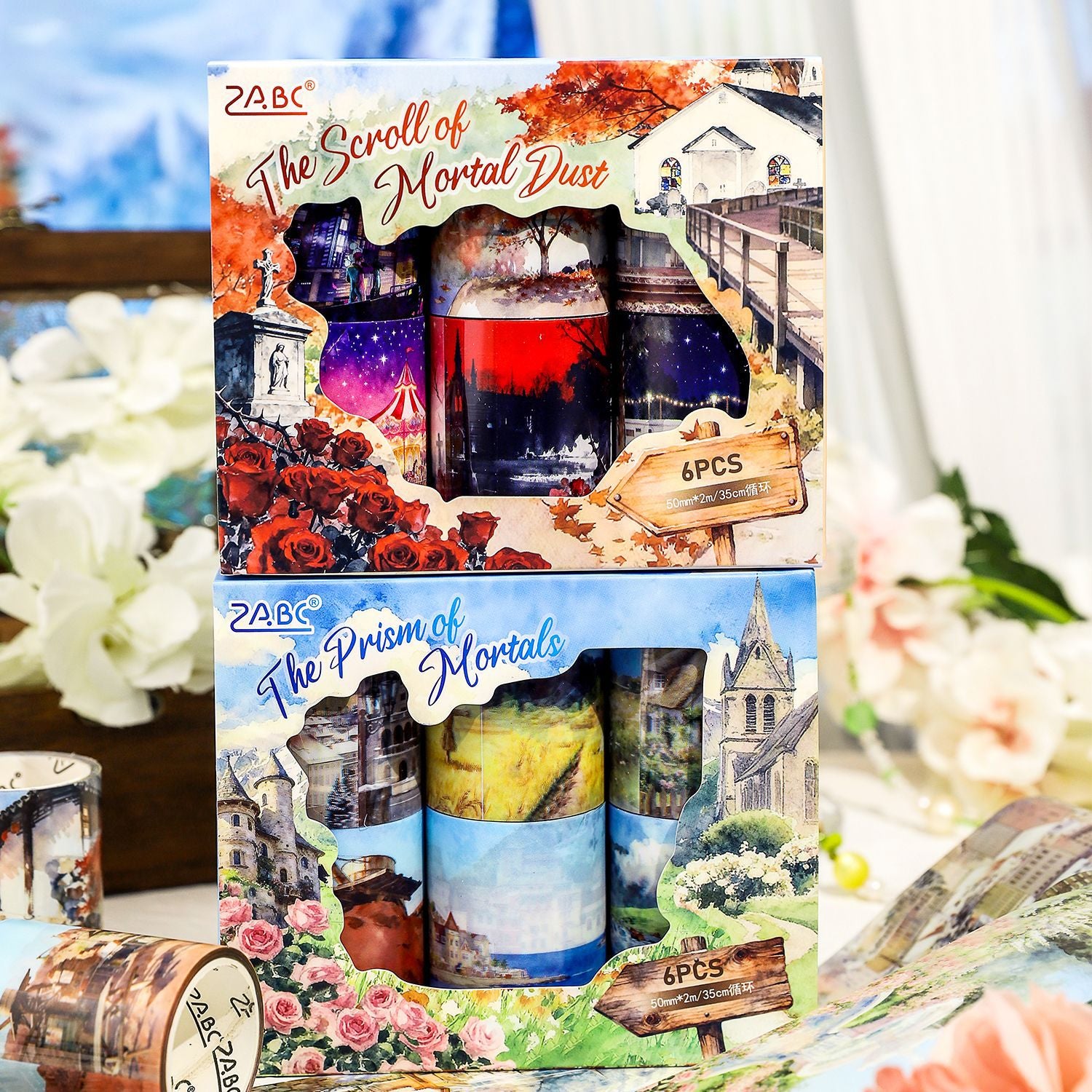 1230 Scenery PET Tape Set 6 rolls 5cm*2m