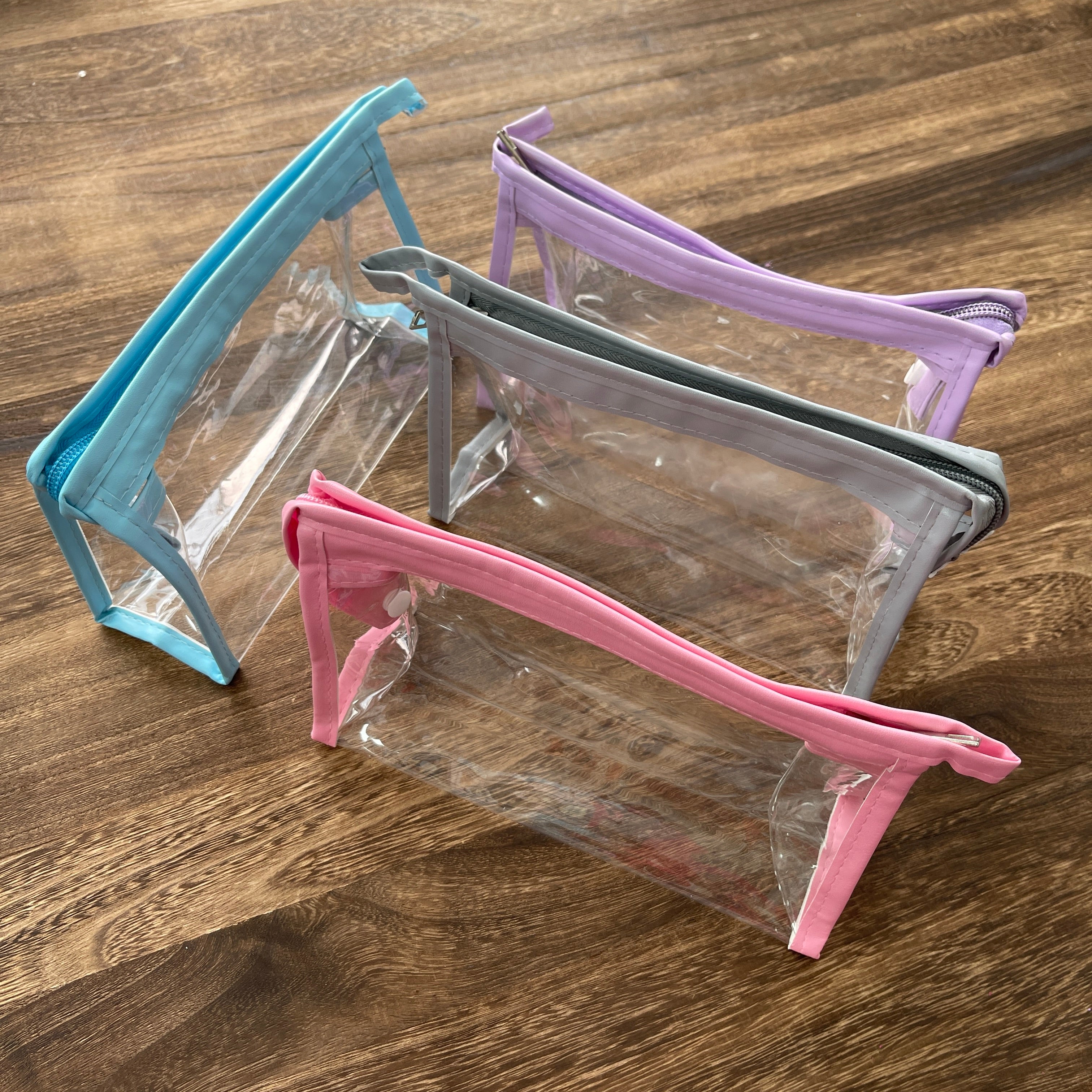 1015 Clear Transparent Marker Pouch with Zipper