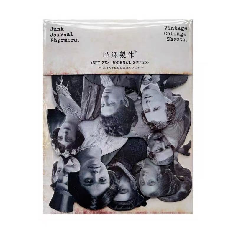 1225 Vintage characters cardstock paper -13Pcs each pack