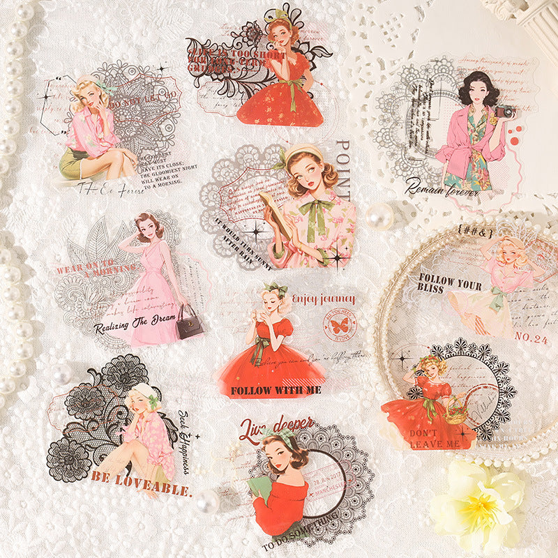 0226 Morning Twilight Series Stickers -10Pcs each pack
