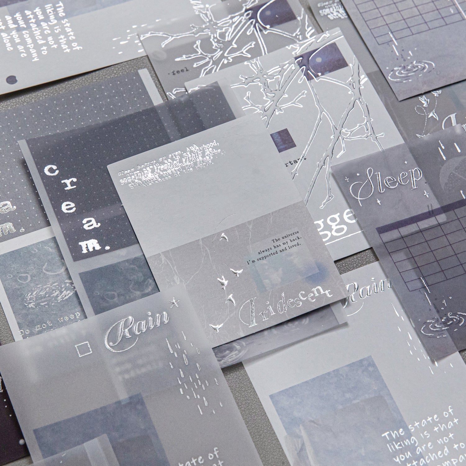 260123 The Realm of plain shadows Solid paper -10Pcs each pack