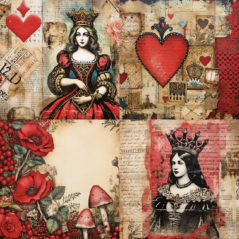 1211 Queen background paper R2311B -24Pcs each pack