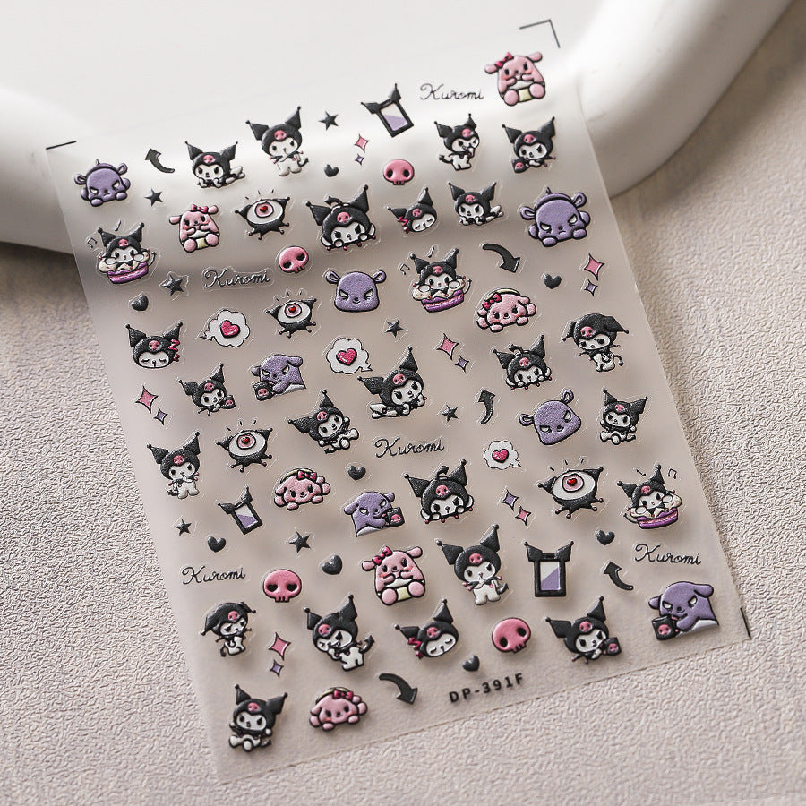 M-5- Melody Embossed Mini sticker 1 Pcs