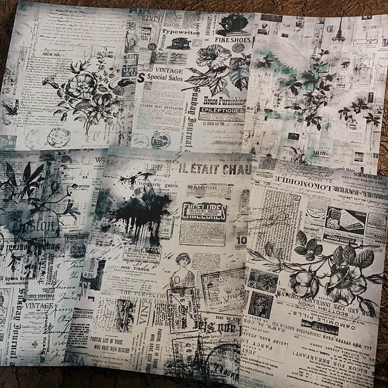 0101 A4 size black and white Style Paper 3 pcs
