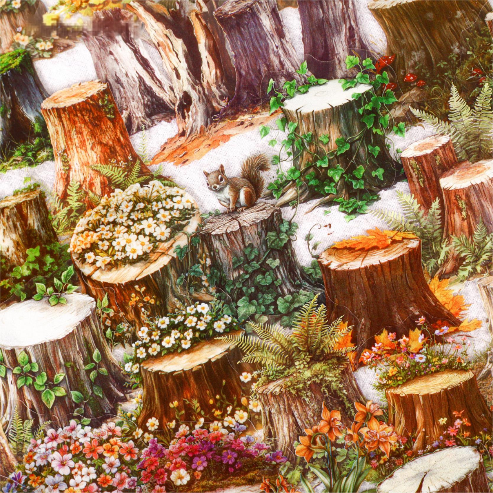 0530 Tree stump PET Sticker -20Pcs each pack