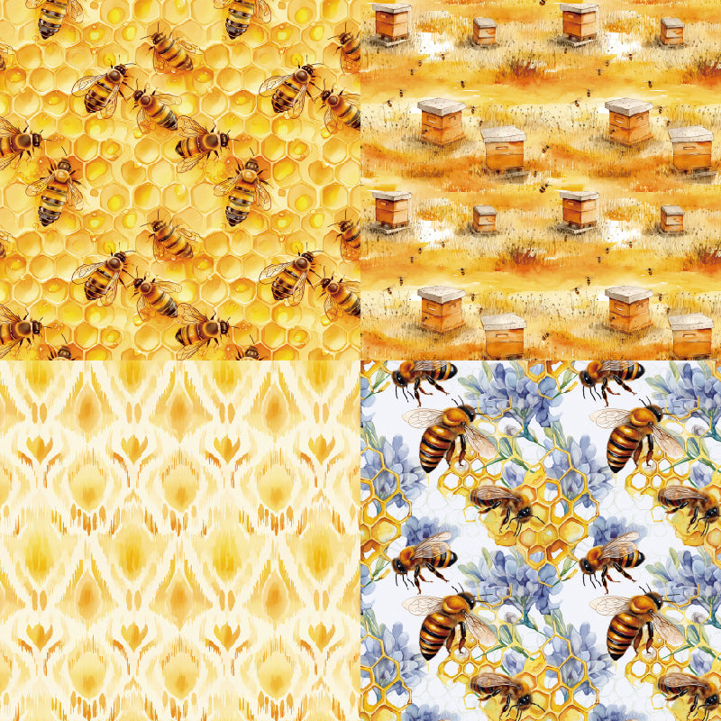 0306 Honeyed background paper R2506 -24Pcs each pack