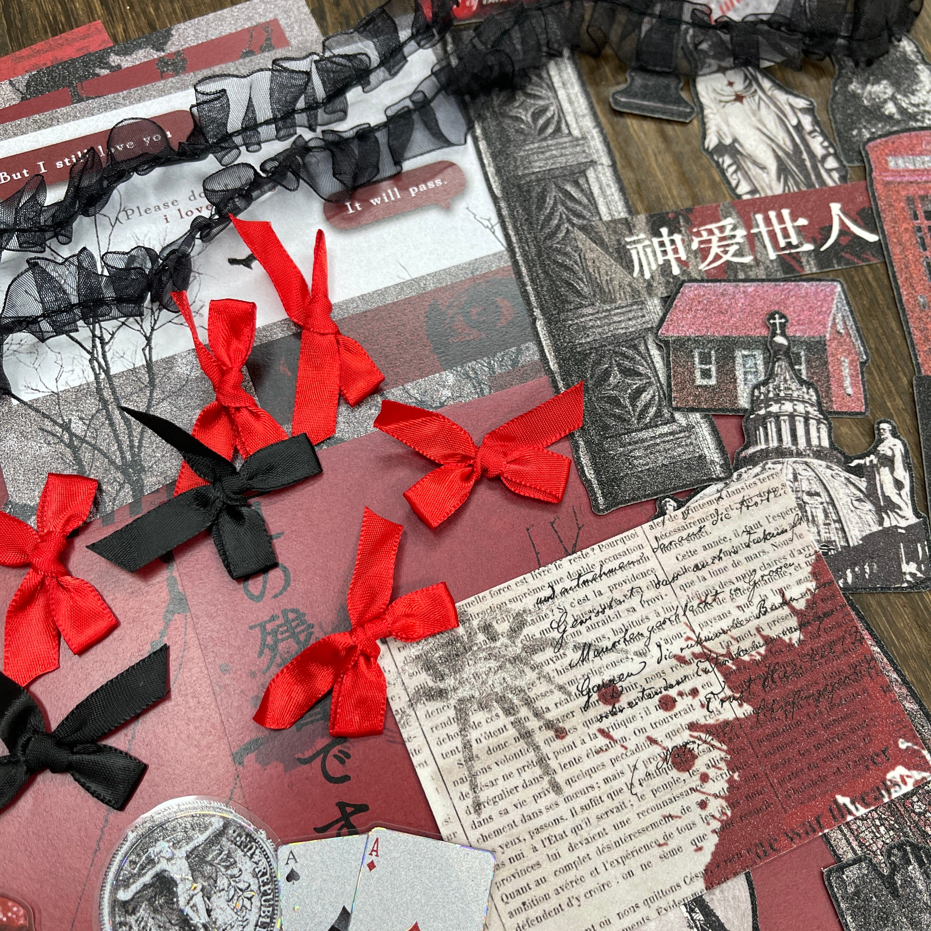 260131 Chapter of the Crows Mixed pack journaling ephemera -52Pcs each pack