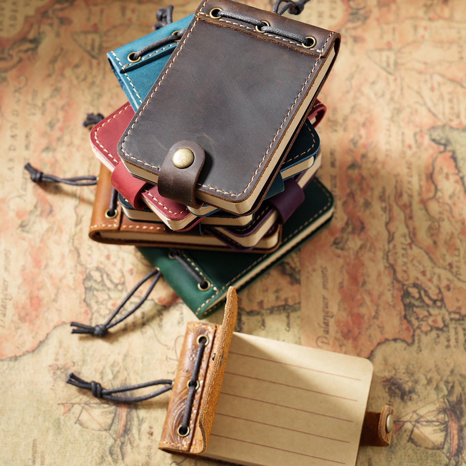 0101 Handmade leather small journal