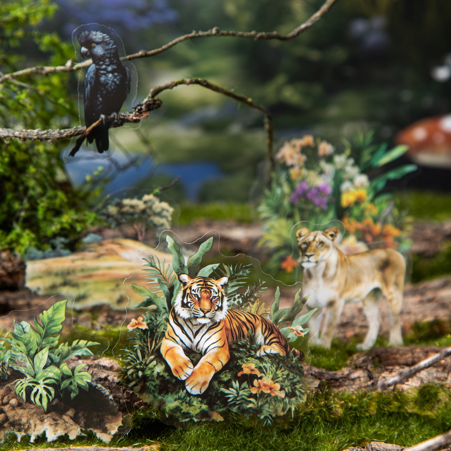 0417 The Forest Adventure Series  Sticker -40Pcs each pack