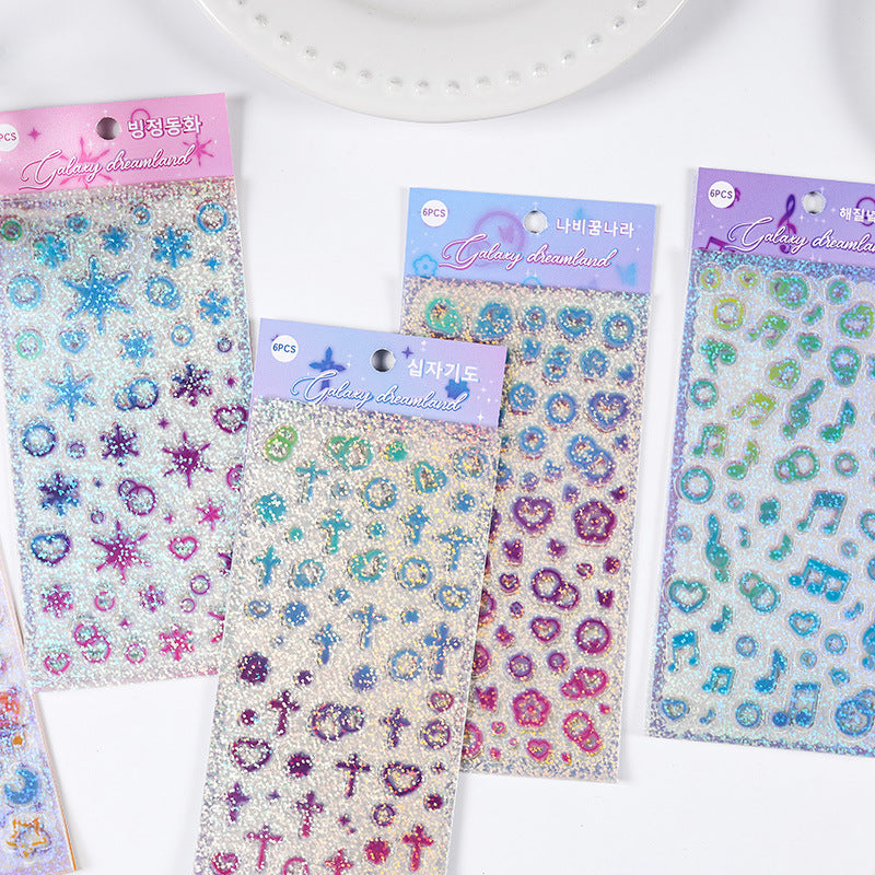 0421 Galactic Fantasy Series Sticker -6Pcs each pack