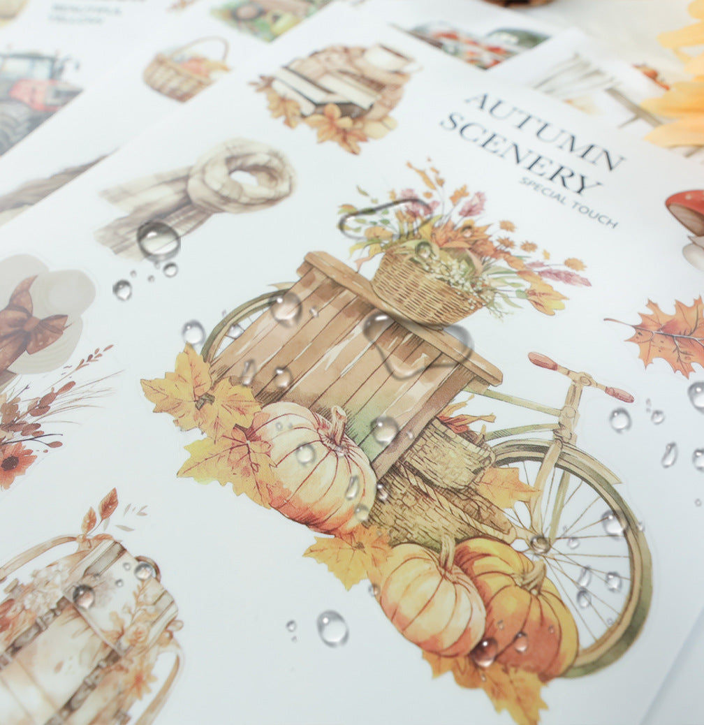 S-578- The falling leaves Sticker Book -20Pcs each pack