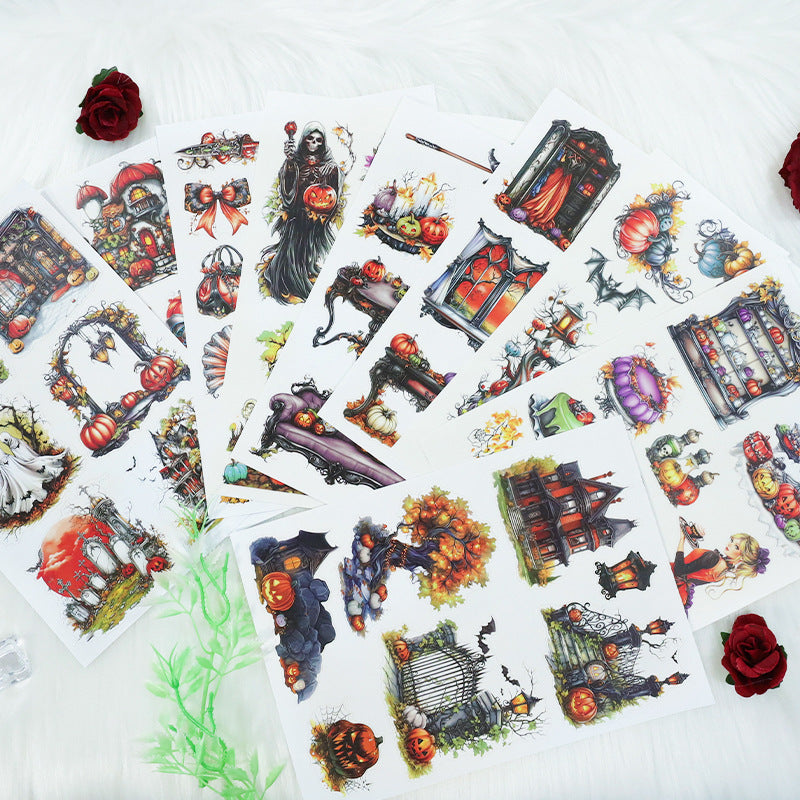 0721 Halloween night PET Sticker Book -20Pcs each pack