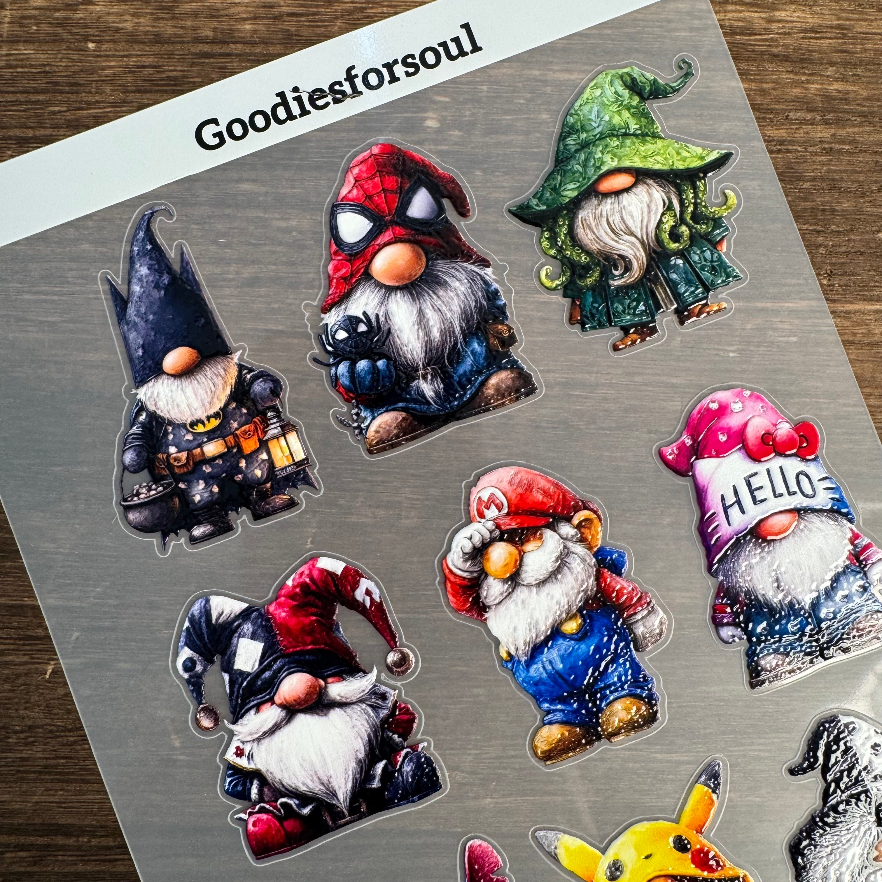 3D Halloween Party Character PET Stickers (A) 1pcs