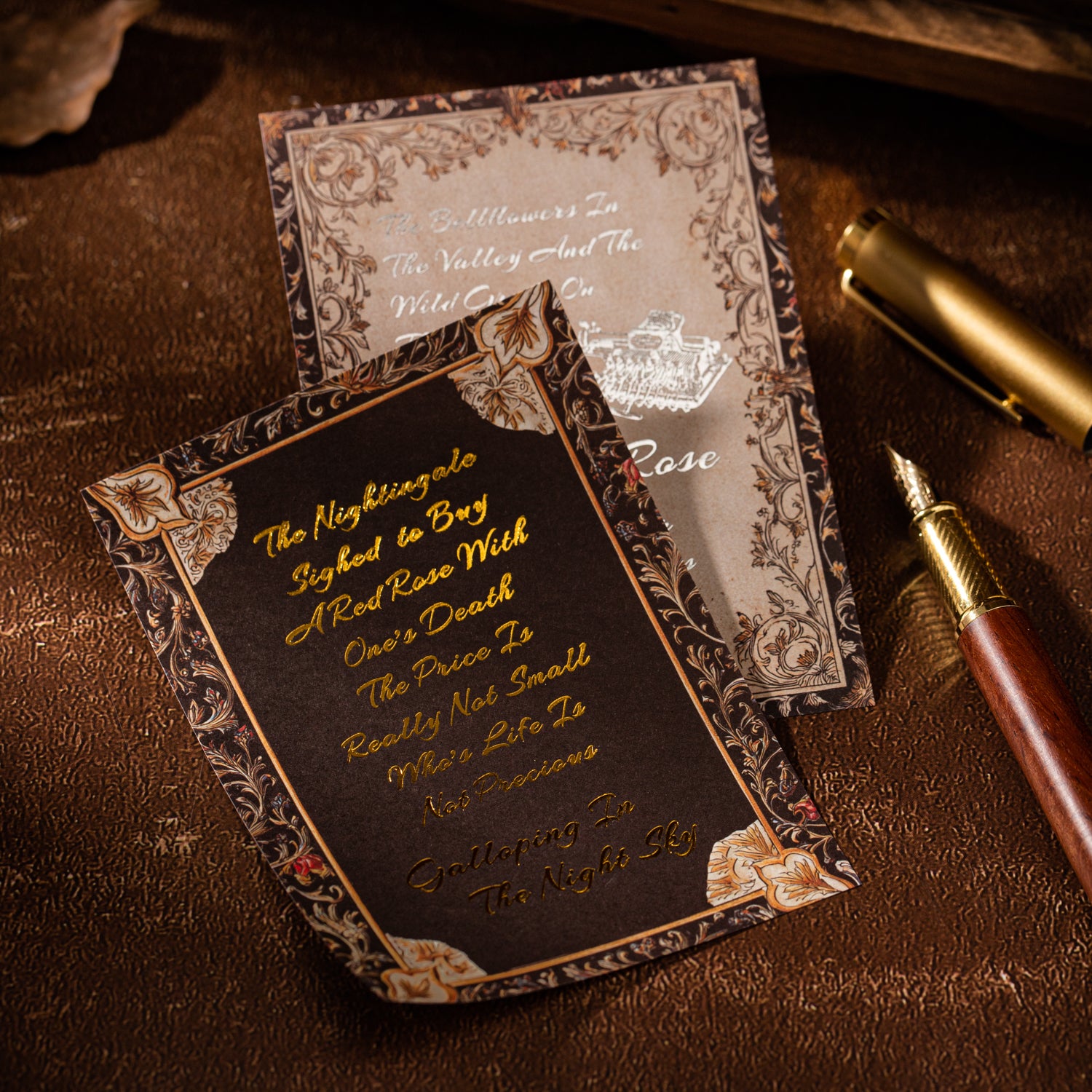 1210 Medieval poetry Solid Paper -10Pcs each pack