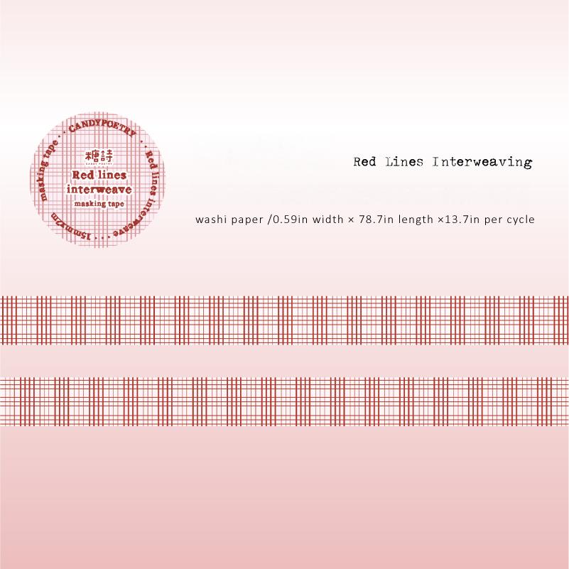260106 Crimson Prologue PET / Washi Tape -1.5cm*2m