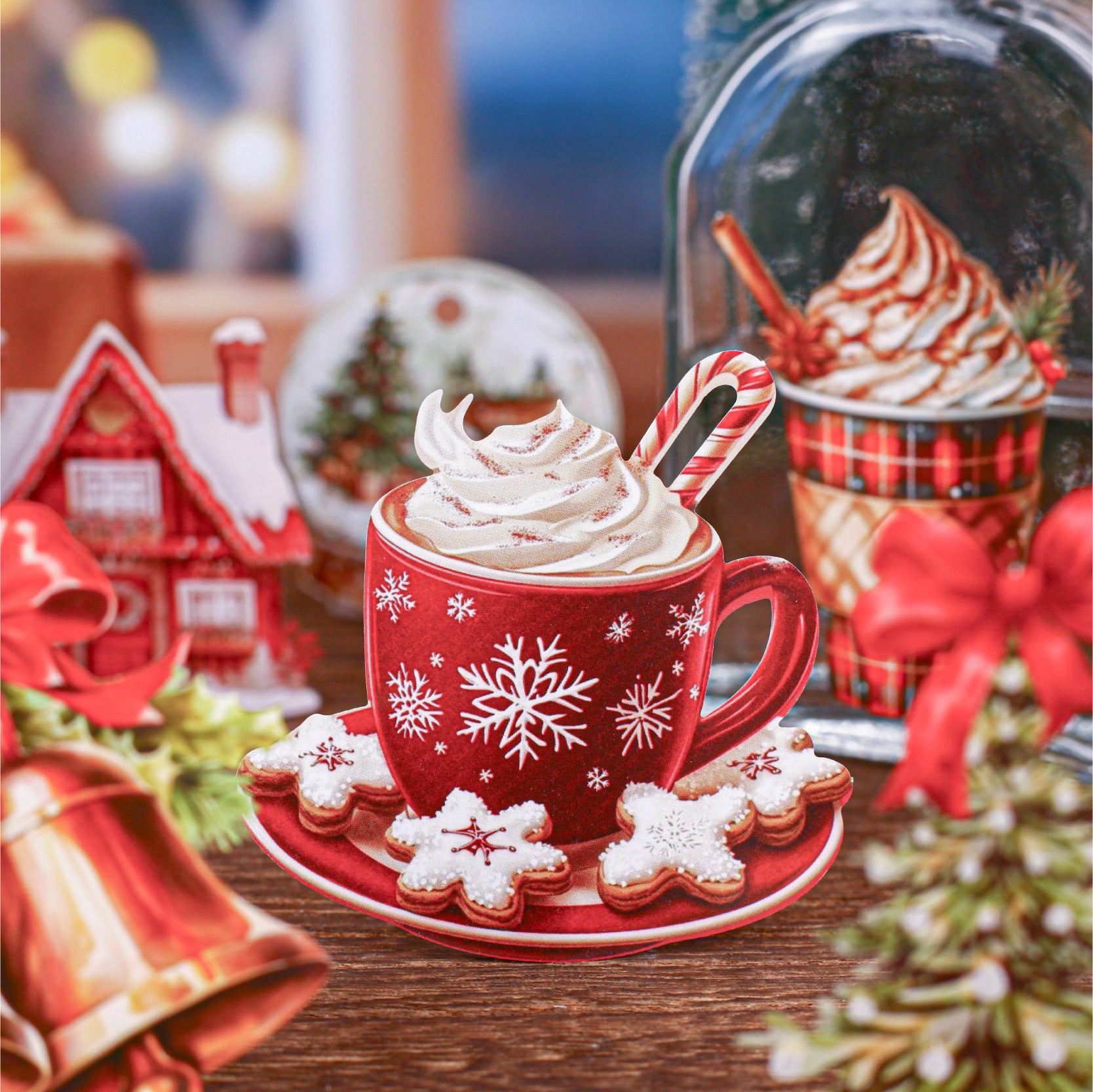 0926 Christmas cardstock Sticker -20Pcs each pack