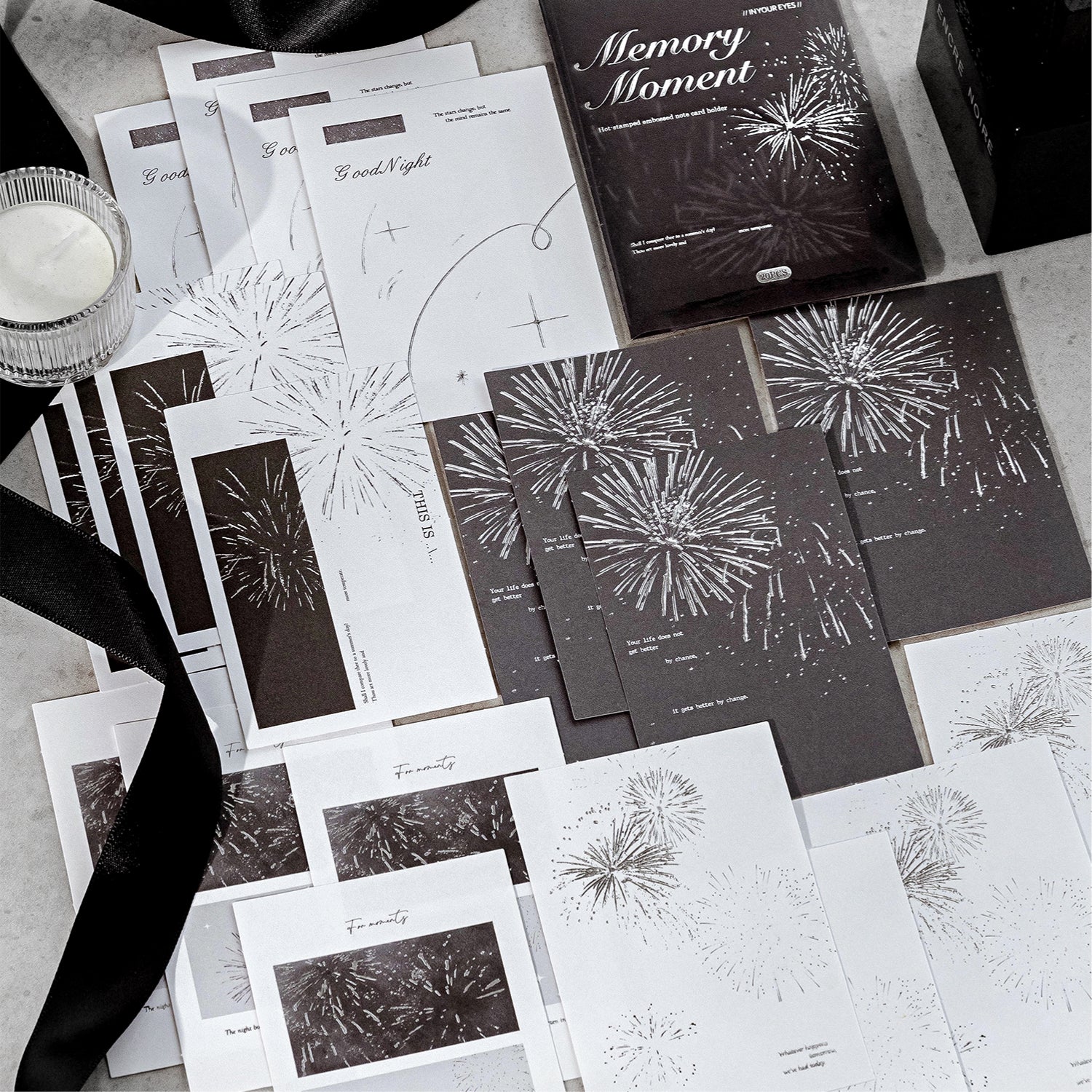 0710 Embossed Notes paper -20Pcs each pack