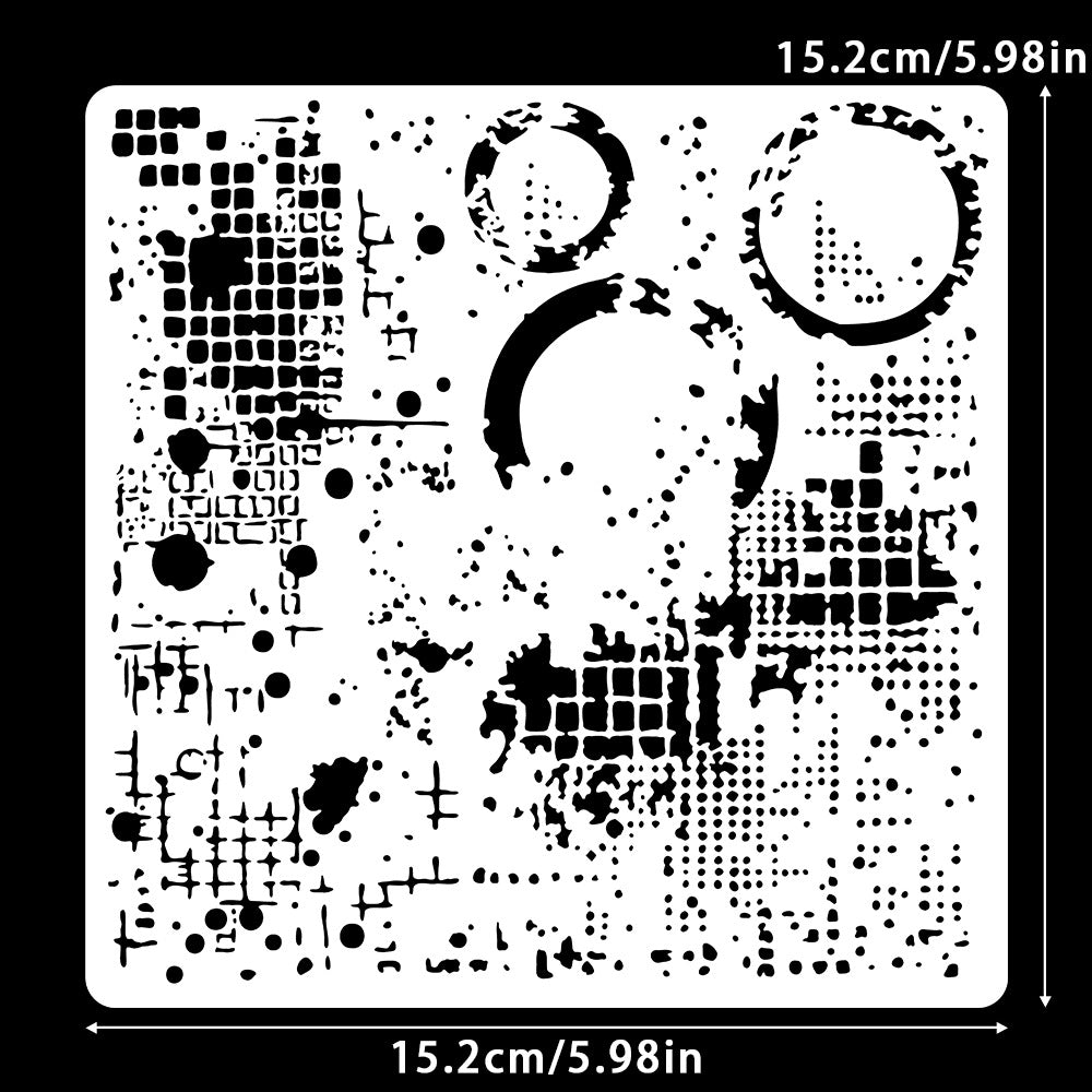 0802 Vintage pattern stencil 15.2CM*15.2CM