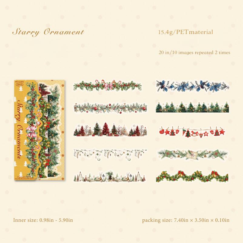 0905 Christmas PET Sticker -20Pcs each pack