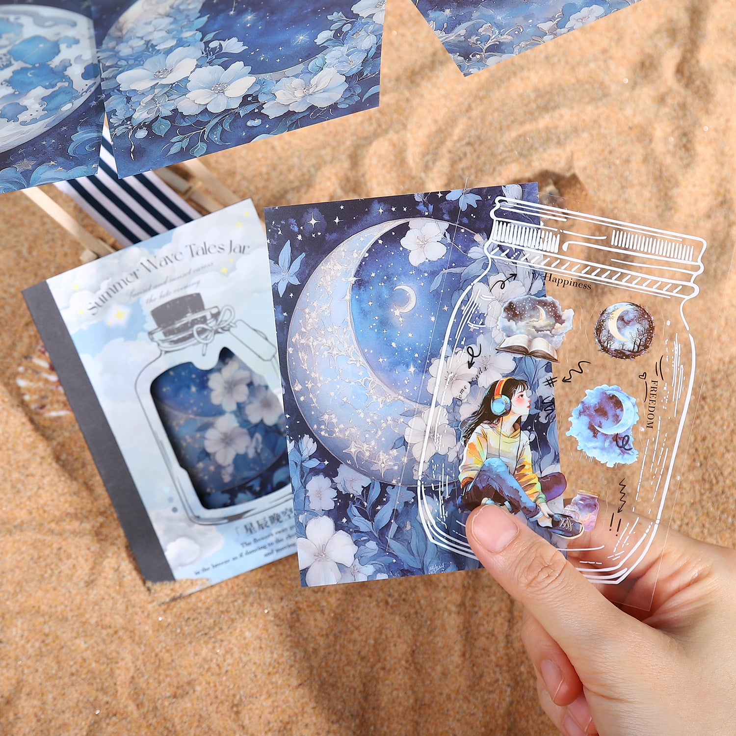 0510 Xia Langyu bottle Series PET sticker Book -20Pcs each pack
