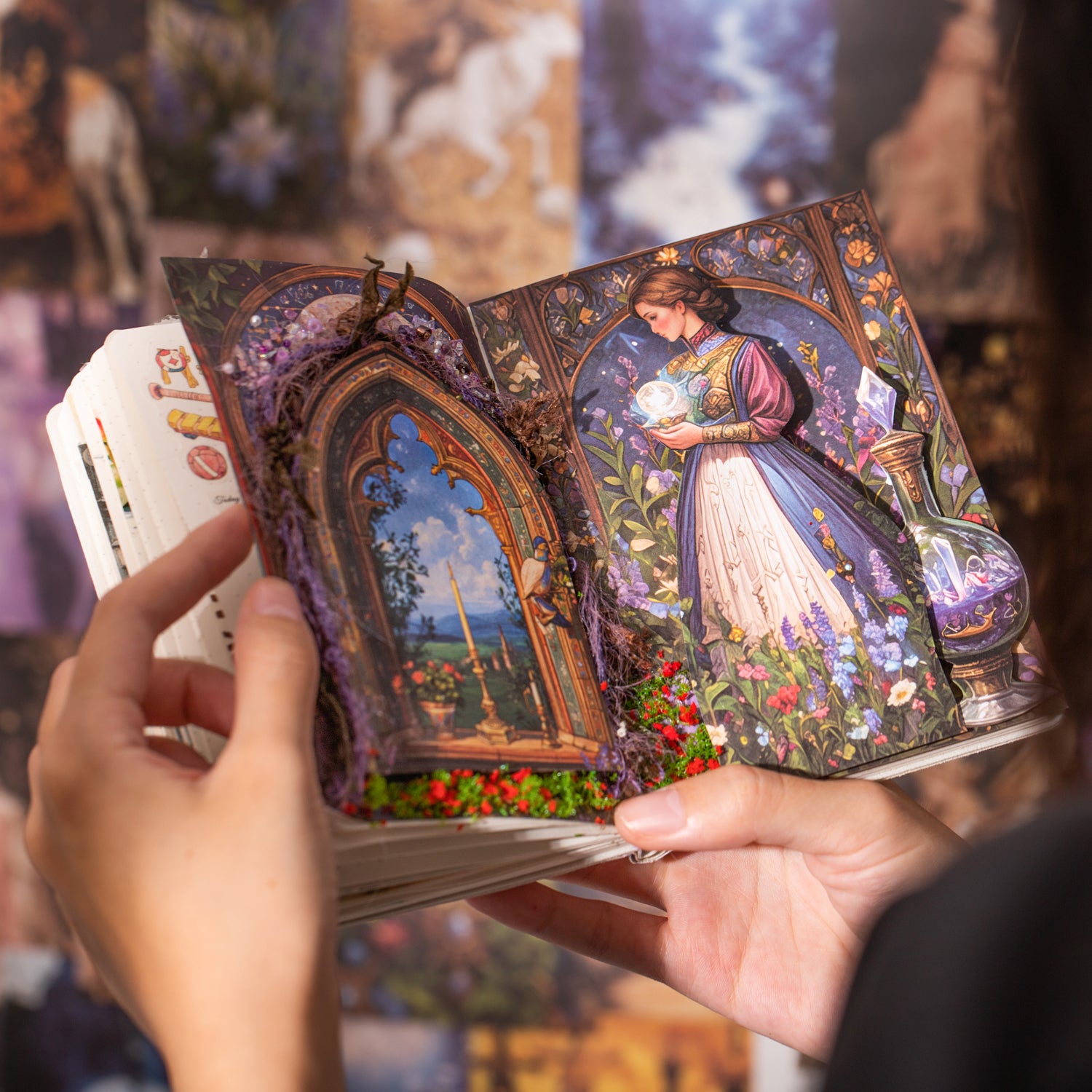 1014 Dark fairy tale paper -50Pcs each pack