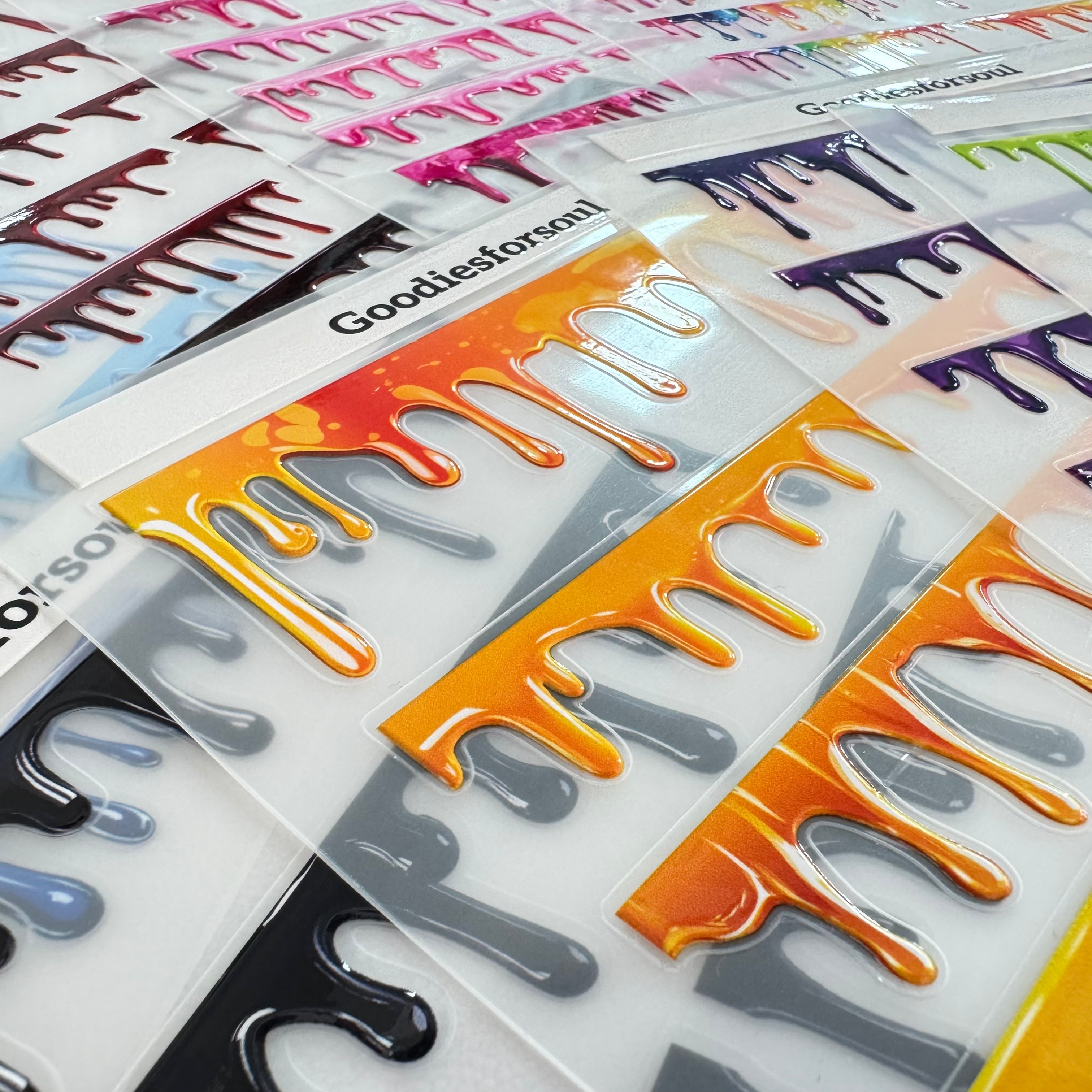 0701 3D dripping sticker 15.5*21 Cm -1Pcs each pack