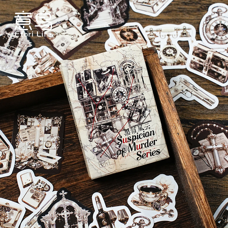 0312 Suspicion of murder series Stickers -50Pcs each pack