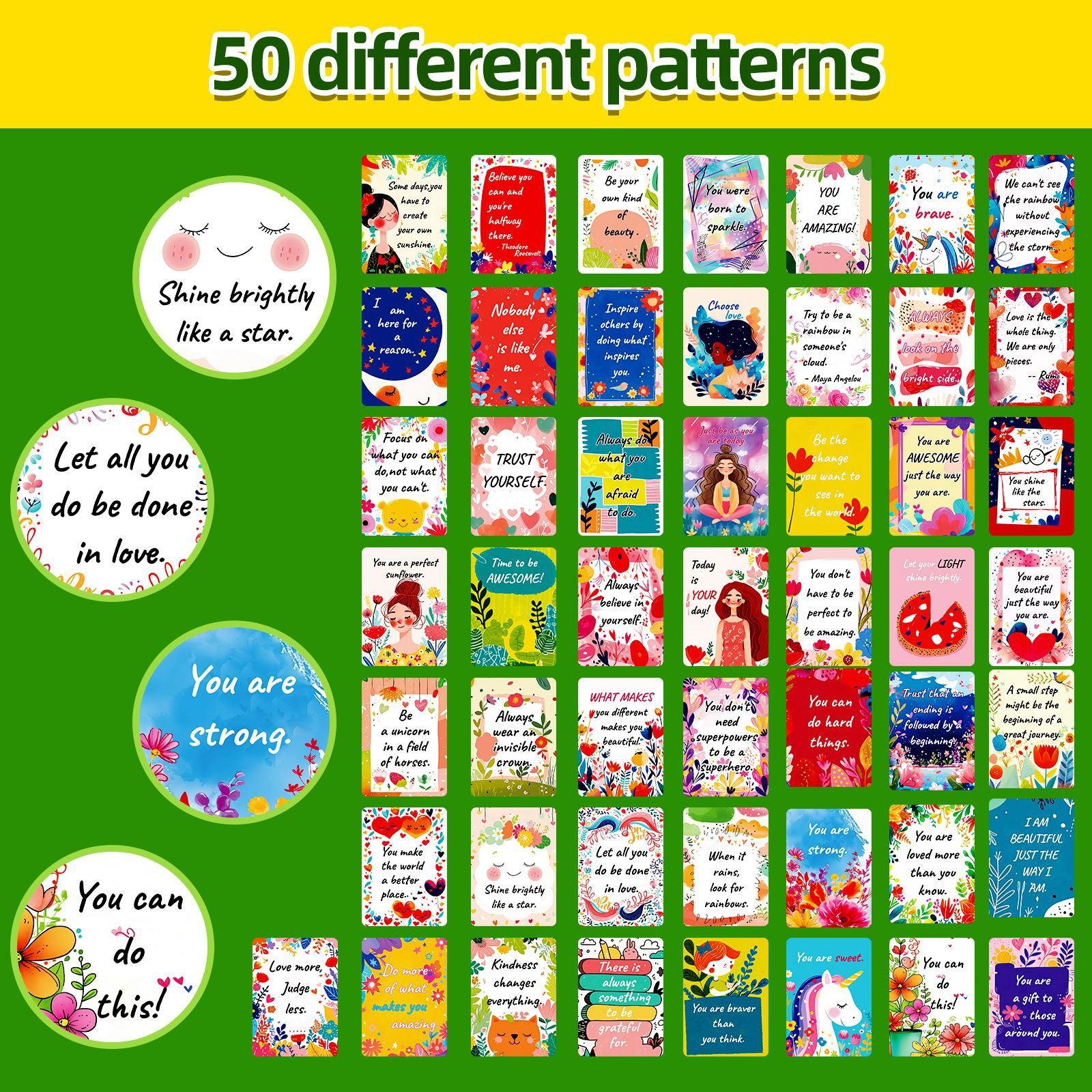 0915 Motivational quote cards card Cards ATC card 50pcs 2.5*3.5 inch