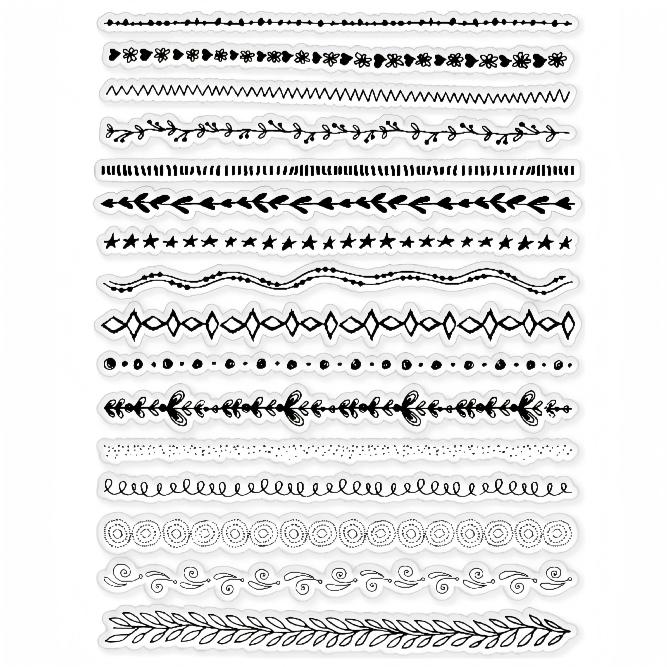 260209 Divider line Clear Stamp 15CM*20CM