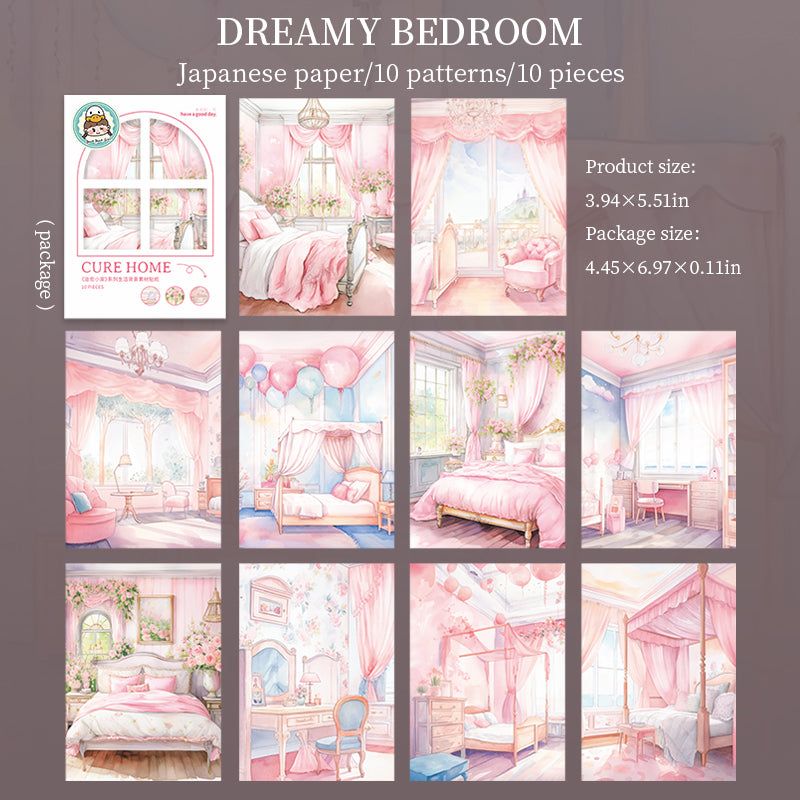 0610 Cozy little home Washi sticker -10Pcs each pack