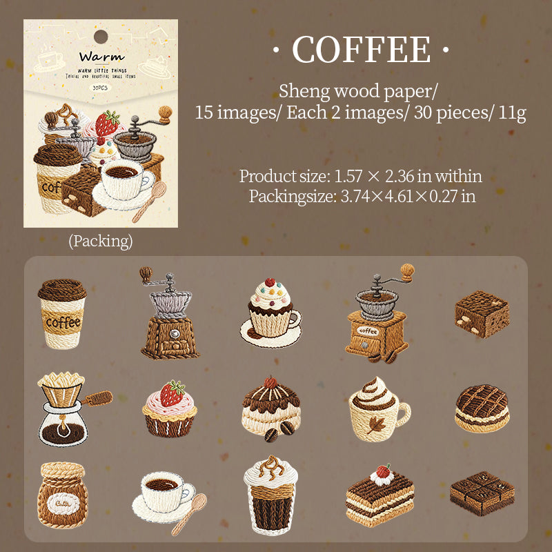 1220 Knitting small things sticker -30Pcs each pack