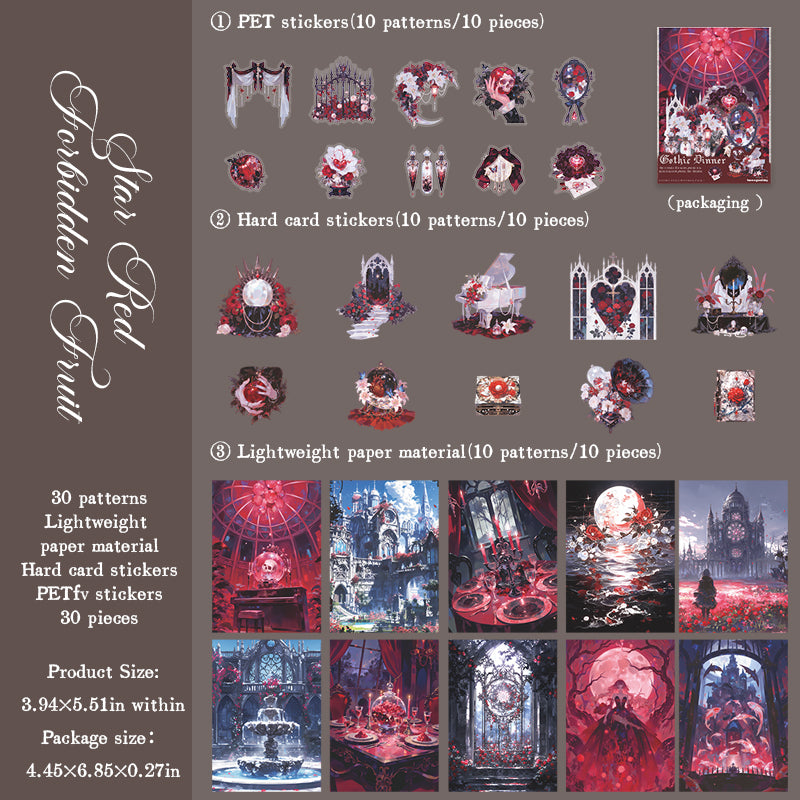1007 Gothic Dinner Mixed pack -30Pcs each pack