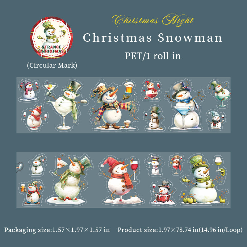 0820 Strange Christmas Eve PET tape -5cm*2m