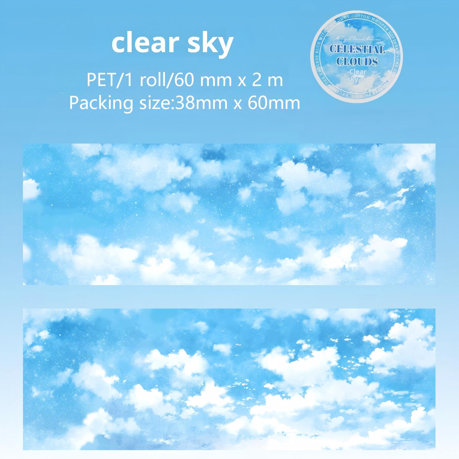 260122 Celestial Clouds PET Tape -6cm*2m
