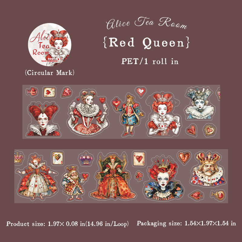0708 Alice in Wonderland PET tape *pre-cut -5cm*2M