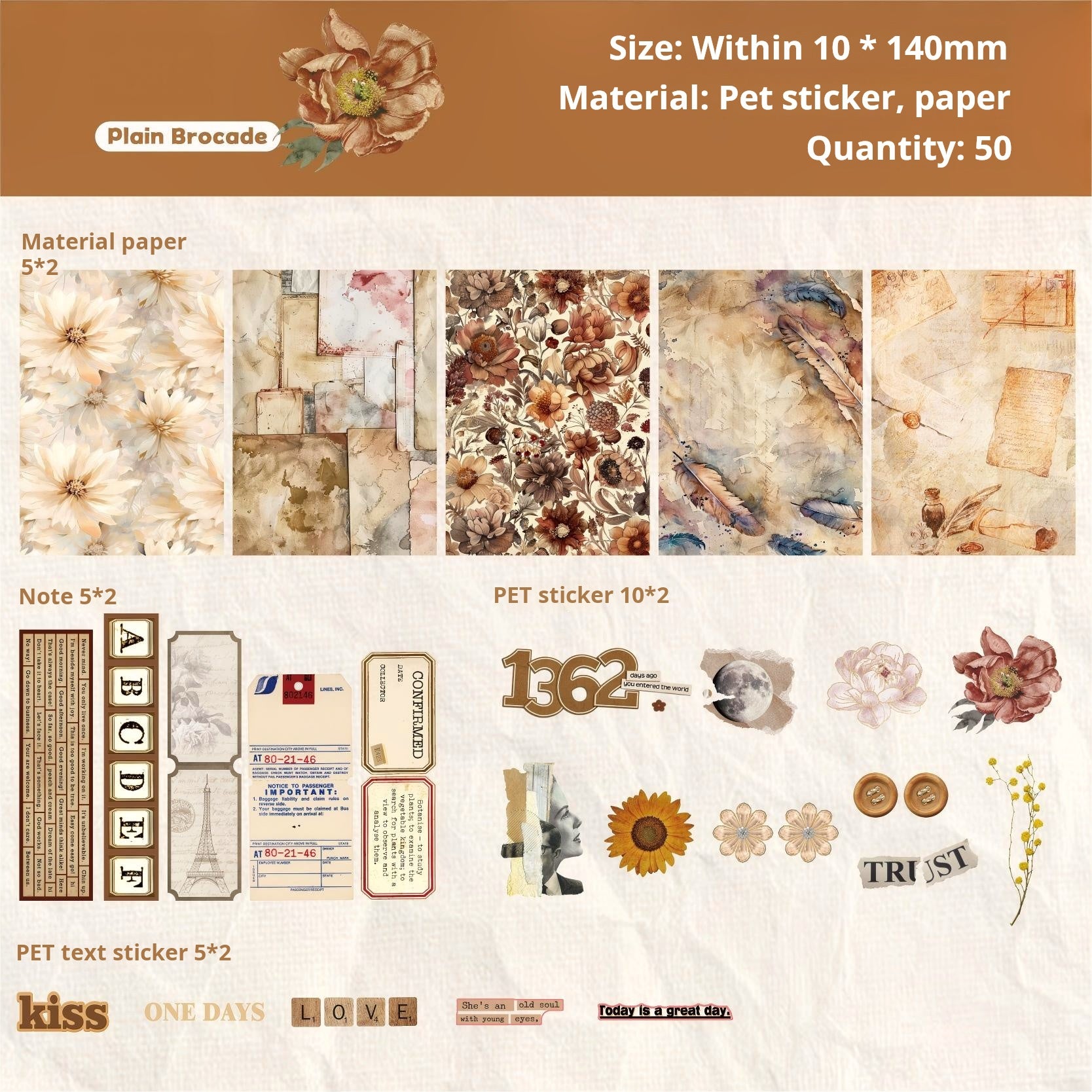 1225 Garden Mixed pack -50Pcs each pack