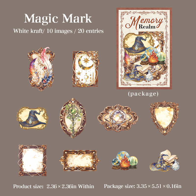 Realm of Memories Solid Stickers -20Pcs each pack