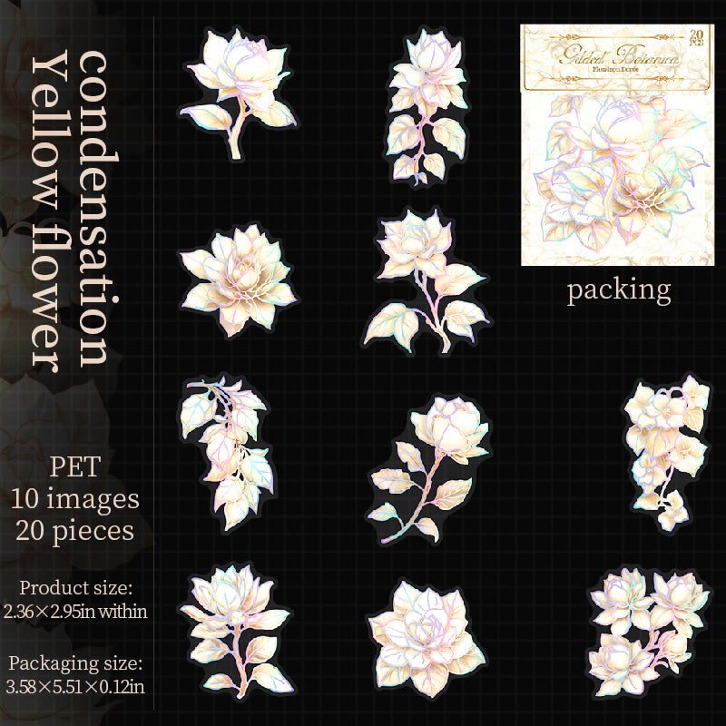 0809 Flowers Sticker -20Pcs each pack