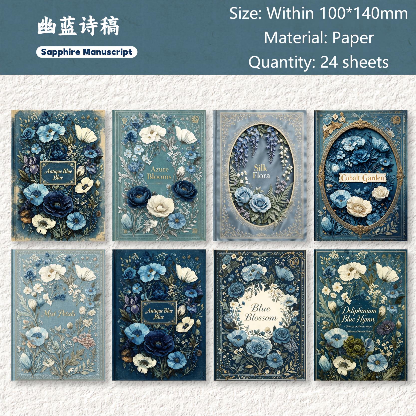Secret Language Flower Book Paper -24Pcs each pack