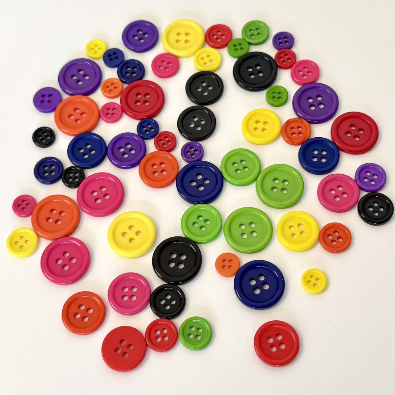 Colorful Buttons 64 pcs