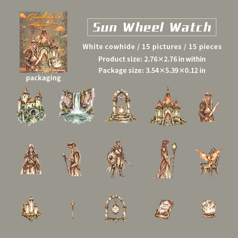 1204 Guardian's Pact Solid sticker -15Pcs each pack