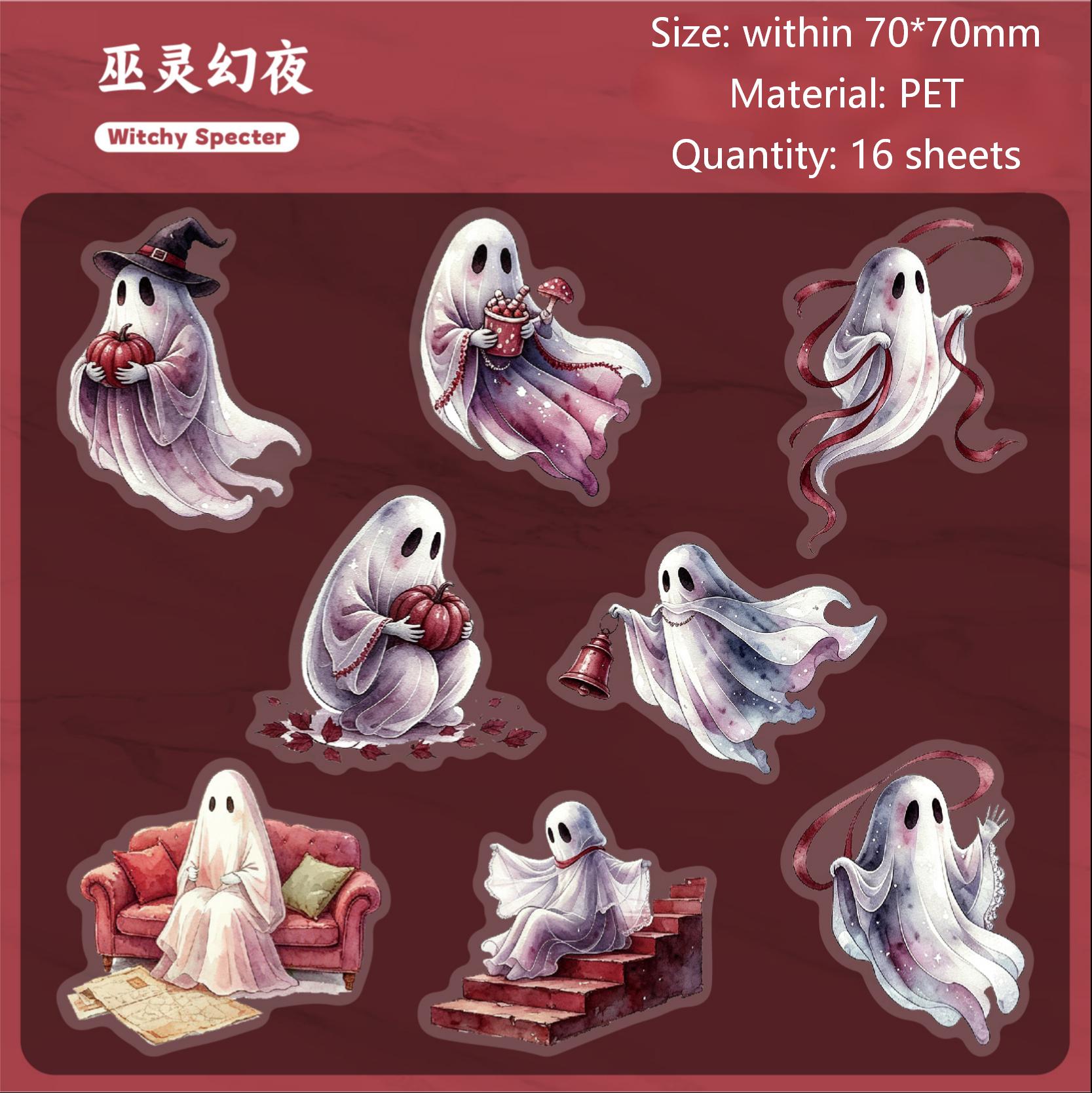 Dreamy Wraith PET Stickers -16Pcs each pack