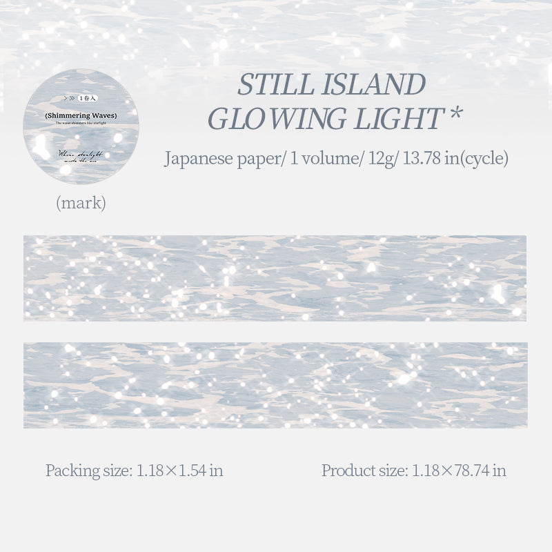 Shimmering Waves Washi Tape -3cm*2m
