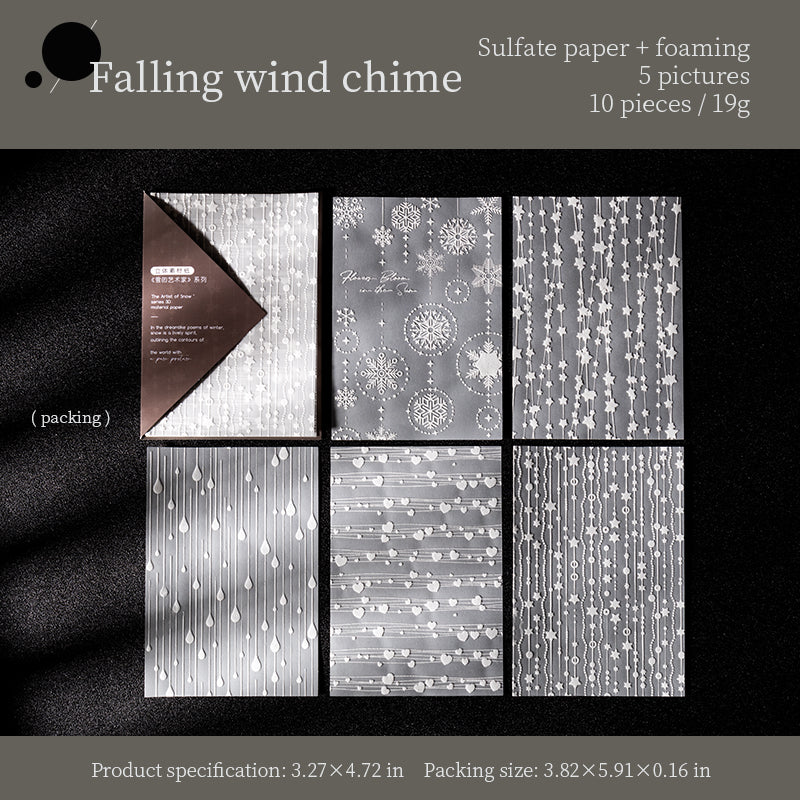 0816 The artist of snow vellum paper -10Pcs each pack