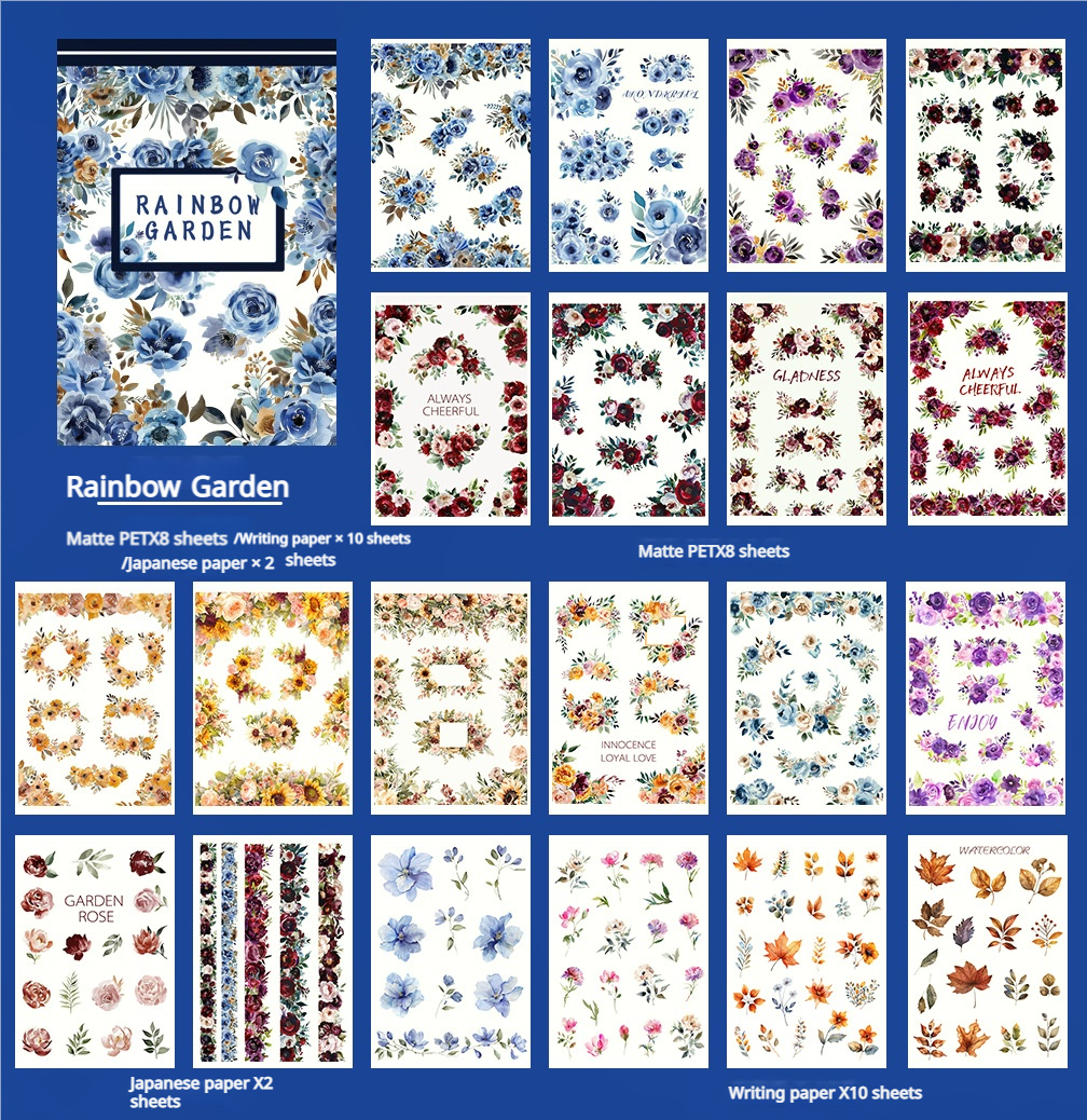 S-541- Rainbow Garden Sticker Book -20Pcs each pack