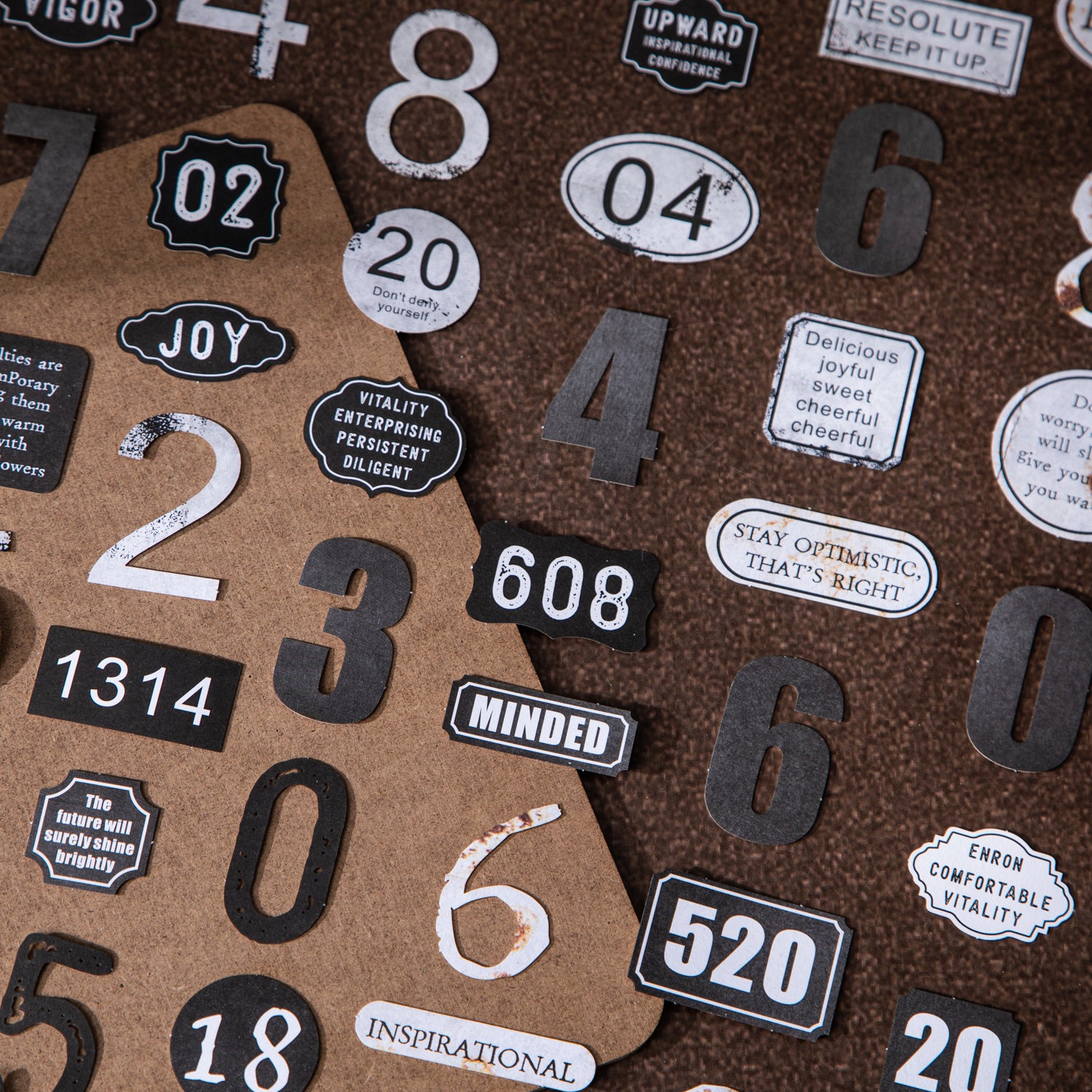 260316 Digital Archive cardstock Sticker -20Pcs each pack